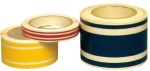Dekorkband, dreiifarbig weiß 19 mm