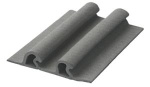 Schutzprofil, doppelt 115x21,4 hellgrau RAL 7035