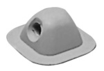 Leinendurchführung 96x96 mm grau RAL 7035