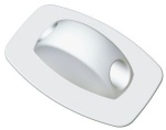 Leinendurchführung, grau 88 x 58 x 26 mm