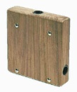 Teak-Motorhalterung 175x175x45 mm