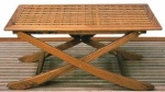 Teakholztisch, klappbar 110x70 cm