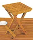 Teakholz-Klapphocker 30x30x45 cm