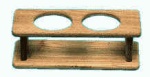 Tassenhalter aus Teakholz 3-Plätze 295x100x90 mm