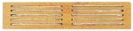 Teakholz-Schutzblende 445x100 mm