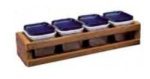 Teakholz-Ablagefach 290x83x55 mm