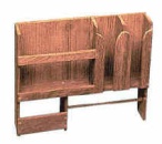 Teakholz-Tellerablage 490x106x425 mm