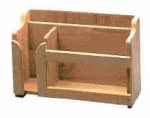Teakholz-Tellerablage 395x152x282 mm