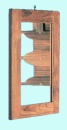 Teakholz-Toilettenspiegel 275x375 mm