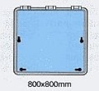 LUKE O.FLANSCH 800X800MM, R 30