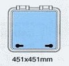 LUKE O.FLANSCH 451X451MM, R 30