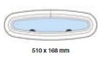 KLAPPFENSTER ELLIPTISCH 510 x 167 MM