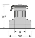 WINSCH XT48 ZWEIGANG ALUMINIUM SCHWARZ ELOXIERT