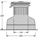 WINSCH XT70 ZWEIGANG ALUMINIUM SCHWARZ ELOXIERT