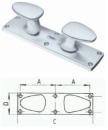 KNOPFPOLLER 6 BEF. SILBER