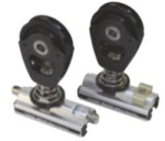 GENUA-SCHLITTEN 25 MM M. BLOCK U. ARRET. SILBER