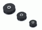 KUNST.ROLLE 10 MM x 22 MM  MIT VA DISTANZBUCHSE, BOHRUN