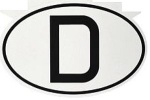 Nationalitätenschild Deutschland