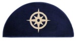 Fussmatte ''Kompass'' halbrund 91x47cm