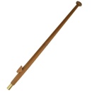 Roca Flaggenstock Teak L=600mm mit Führung D=25mm
