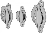 Rollenkasten AL-45 ALU 115 x 22mm für ø10mm Tauwerk / ø