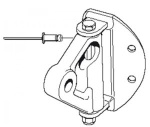 Mastbeschlag 80x63mm fuer Rodkicker