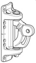 Mastbeschlag 242 x 81mm für Rodkick / C-Mastprofil