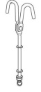 Bolzen mit Reffhaken RFR ø10mm