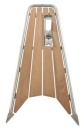 Bugplattform Classic Teak L=1170mm B=530mm +/-50mm, Roh