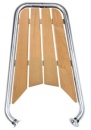 Bugplattform SHAPE. Teak. L=950mm B=415mm. Rohr D=32mm