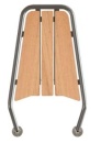 Bugplattform Classic Teak, L=850mm, B=440mm, Roh D=32mm