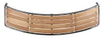 Heckplattform für Motorboot Teak, B=2000mm, H=700mm, Ro