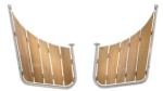 Badeleiter, ausklappbar, L=1884mm, L1=1000mm, L2=884mm,