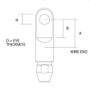 STA-LOK EYE 4mm WIRE