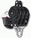 57 mm Carbo Block dreifach mit Wirbel und Hundsfott