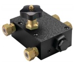 Vetus Einzelsperrblock G1/2 mit Hahn + Nippel