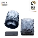 6 x Tumblerglas Kunststoff GREY, 6 x Metall-Nano-Gel-Pa