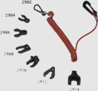 Notstoppclip mit Spiralschnur für MarinerMercury