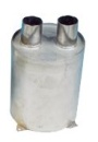 NIRO Wassersammler, Vertikal, Schlauchanschluß Ø60mm,