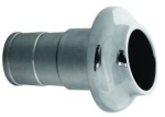 NIRO Borddurchlass für Auspuff mit Gummi Klappe, Ø40mm
