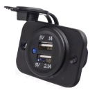 Wasserdichter DC USB Stecker mit 2 Eingangen (Einzel)