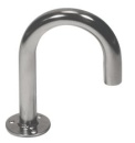 NIRO Kabeldurchfuhr, H=145mm, B=115mm, ØFuß=25mm, ØRoh