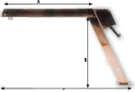 NIRO Davit mit Tau, Block und Winsch, feste Version (P