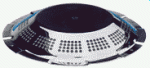 NIRO Decksventilator  UFO, Ø185mm, Lochmaß Ø85mm