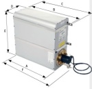 Aluminium Marine Warmwasserbereiter, 500W  20l, Rechte