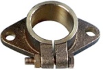 Bronze Montageflansche für Stevenrohr Ø40mm (für Welle
