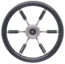 6-Speichen Steuerrad Elegant NIRO mit Carbon-look Griff