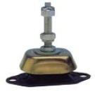 Elastische Motorlager Medium, 65° Shore, Stift M16, Ab