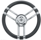 3-Speichen Steuerrad Modell 22 NIRO mit Carbon-look Gri