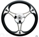 3-Speichen Steuerrad Model 23 NIRO mit schwarz vinyl Gr